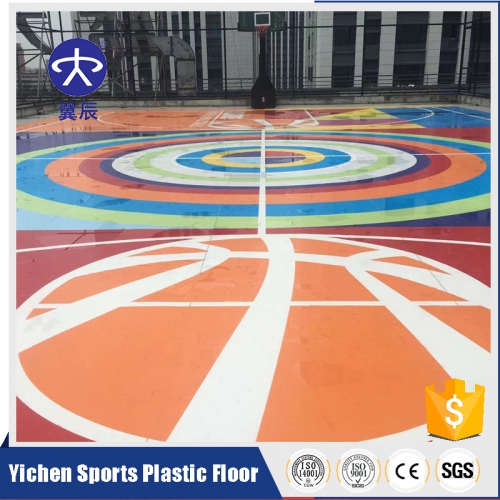 3D打印定制籃球場PVC塑膠地板卷材